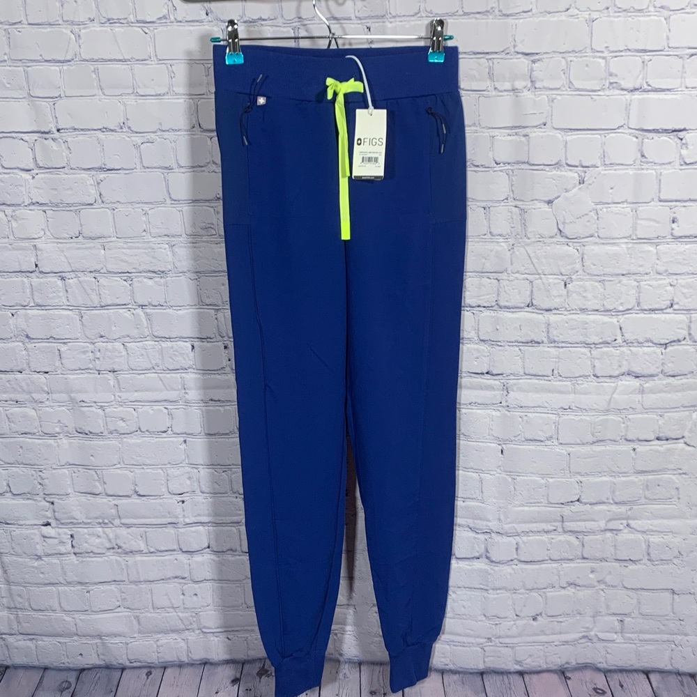 Figs Women Boston Slim Tall Jogger Scrub Pant Electric Blue Size XXS NWT Medical